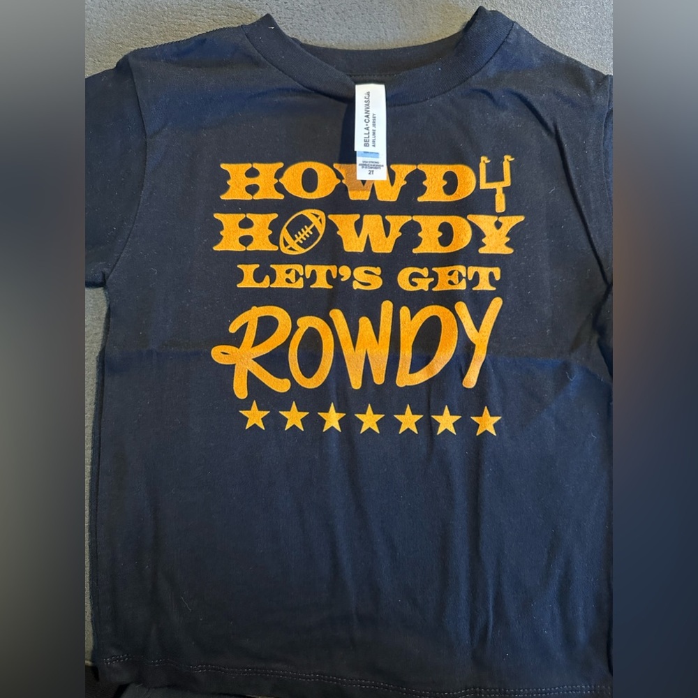 Bella Canvas Blue and Orange Short Sleeve Tees